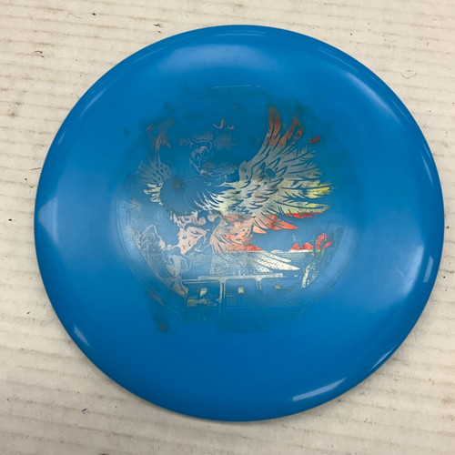 Vist Large View of Product Image Which is Used Innova STAR ROC Disc Golf Mid Range Royal Blue 180g