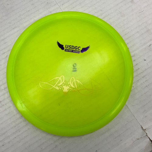 Vist Large View of Product Image Which is Used Innova CHAMPION ROC 3 Disc Golf Mid Range Yellow 180g