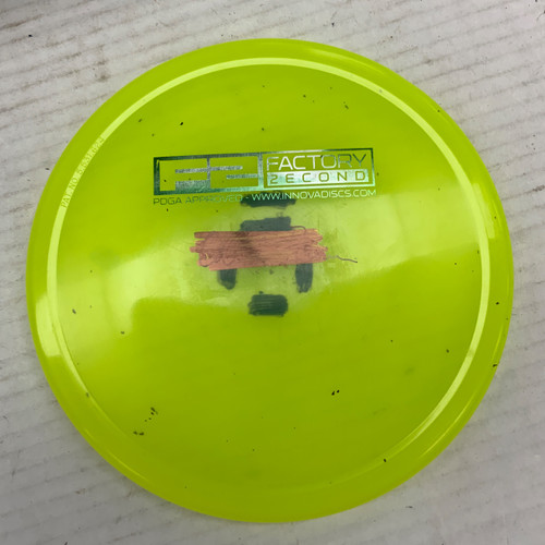 Vist Large View of Product Image Which is Used Innova CHAMPION RHYNO Disc Golf Putter Yellow 174g