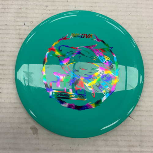 Vist Large View of Product Image Which is Used Innova STAR JAY Disc Golf Mid Range Green 180g