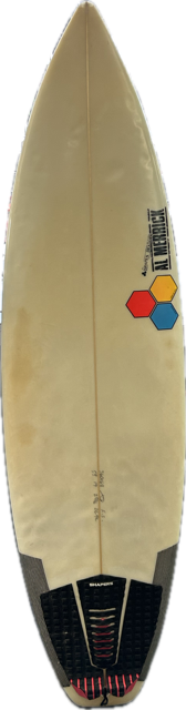 Vist Large View of Product Image Which is Used Al Merrick FRED STUBBLE Surfboard White 5Ft 9In