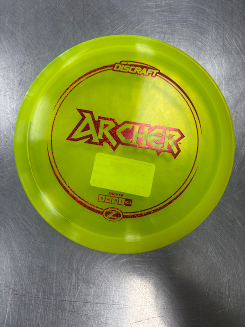 Vist Large View of Product Image Which is Used Discraft Z ARCHER Disc Golf Driver Yellow