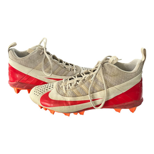 Vist Large View of Product Image Which is Used Nike Adult FB Cleats Cardinal And White Senior 11