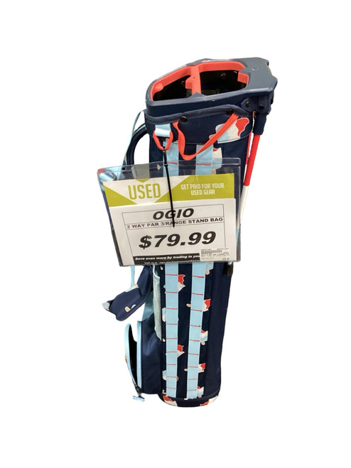 Vist Large View of Product Image Which is Used Ogio 2 WAY PAR 3/RANGE STAND BAG Mens Stand Bag Navy Blue
