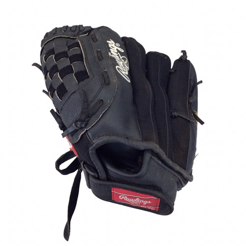 Vist Large View of Product Image Which is Used Rawlings PLAYMAKER SERIES BB/SB Glove LH Throw Black 11"
