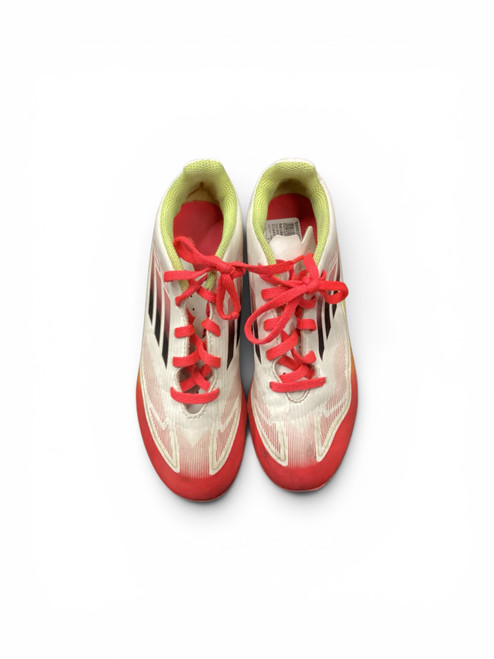 Vist Large View of Product Image Which is Used Adidas Soccer Cleats Red Junior 02.5