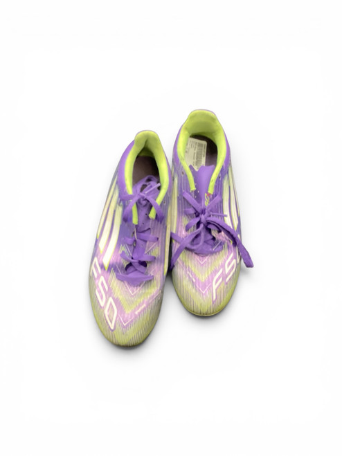 Vist Large View of Product Image Which is Used Adidas Soccer Cleats Purple Junior 05