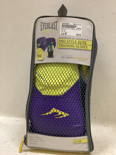 Vist Large View of Product Image Which is Used Everlast Boxing Gloves Purple MD