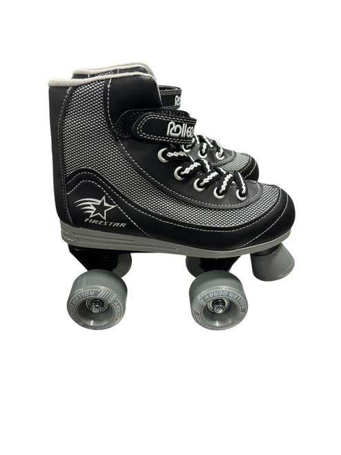Vist Large View of Product Image Which is Used RollerDerby FIRESTAR Junior Roller Quad Skates Black Junior 02