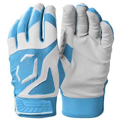 Vist Large View of Product Image Which is New Evoshield SRZ-1 Adult LG Victory Blue Batting Gloves