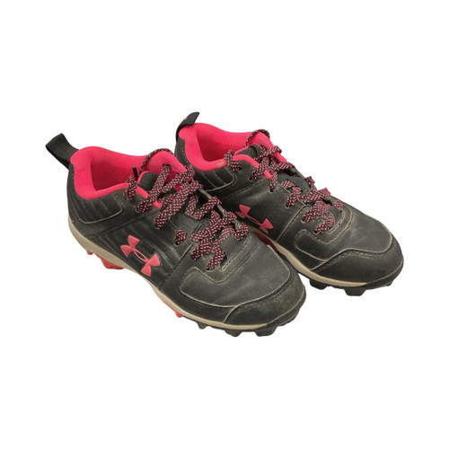 Vist Large View of Product Image Which is Used, Under Armour BB/SB Cleats, Black, Youth 12.0