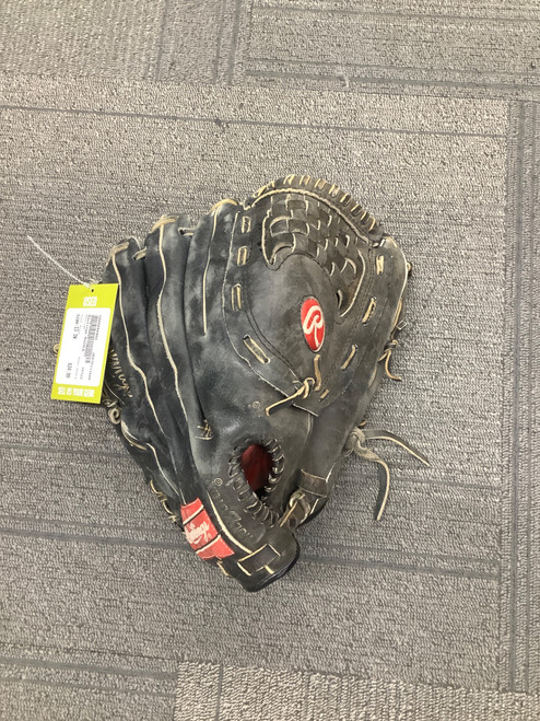 Vist Large View of Product Image Which is Used Rawlings RSGXLB BB/SB Glove RH Throw Black 13"