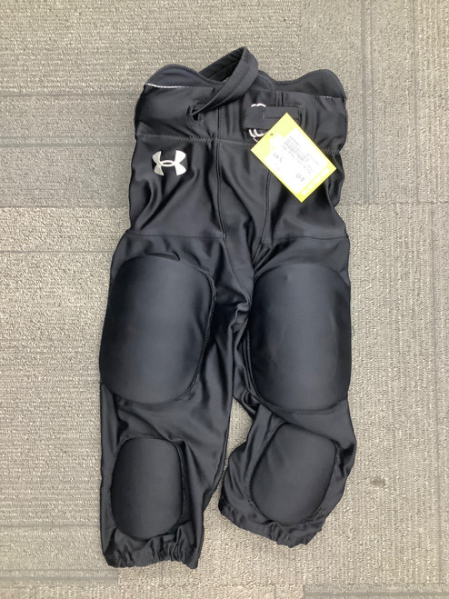 Vist Large View of Product Image Which is Used Under Armour Youth FB Integrated Pants Black XL