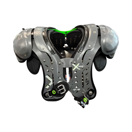 Vist Large View of Product Image Which is Used XTECH SK FB Shoulder Pads Grey SM