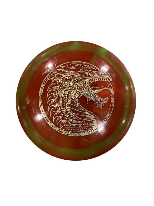 Vist Large View of Product Image Which is Used Discraft SCORCH Disc Golf Driver Orange