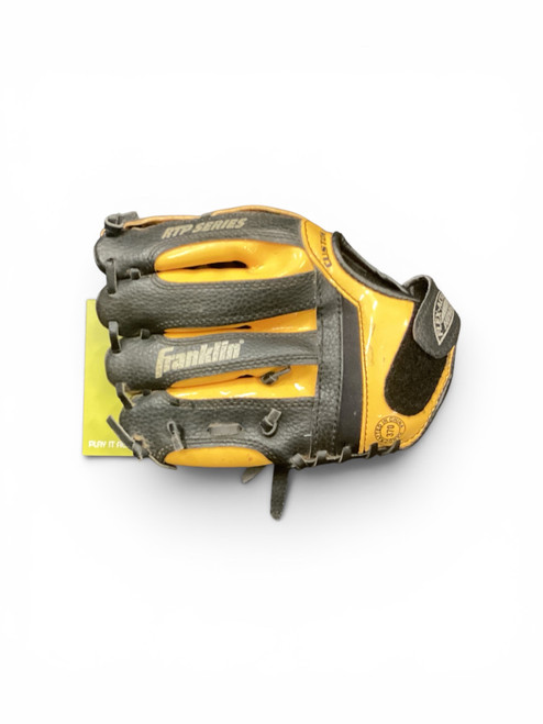 Vist Large View of Product Image Which is Used Franklin 4612511-9.5 BB/SB Glove RH Throw Yellow 9 1/2"