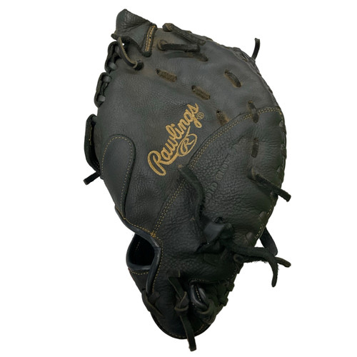 Vist Large View of Product Image Which is Used Rawlings R115FBM LHT BB/SB First Base LH Throw Black 11 1/2"