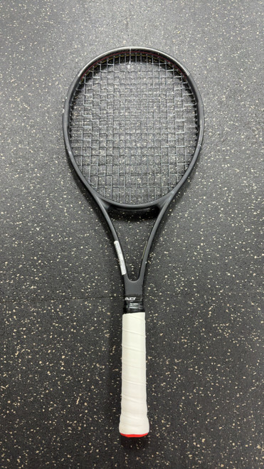 Vist Large View of Product Image Which is Used Wilson PRO STAFF V13 PS97 Adult Tennis Racquet Black 4 1/4"