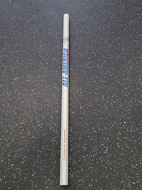 Vist Large View of Product Image Which is Used Warrior ALL-AMERICA KRYPTO PRO Mens Atk/Mid LAX Shaft Grey
