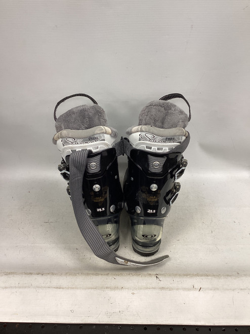Vist Large View of Product Image Which is Used Salomon IDOL Womens DH Ski Boot White 250 MP - M07 - W08