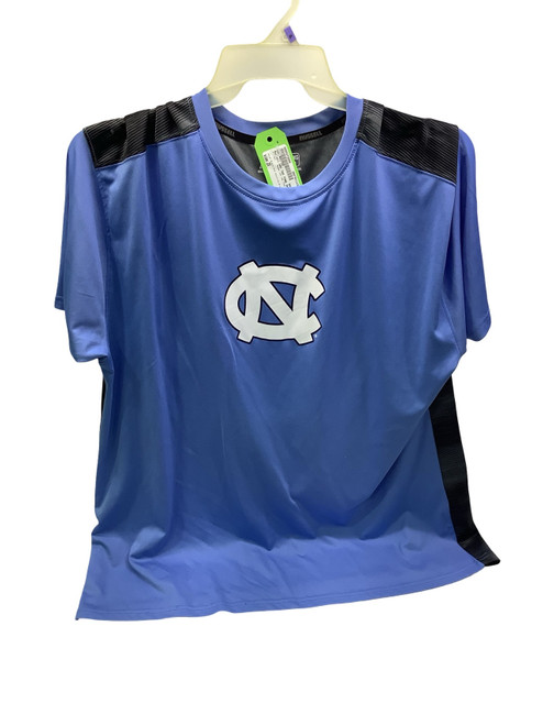 Vist Large View of Product Image Which is Used Russell UNC TWO TONE SHIRT S.S. T-Shirt M Black And Carolina Blue 2X