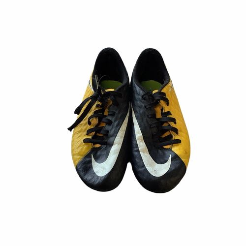 Vist Large View of Product Image Which is Used Nike HYPERVENOM Soccer Cleats Yellow Junior 03.5