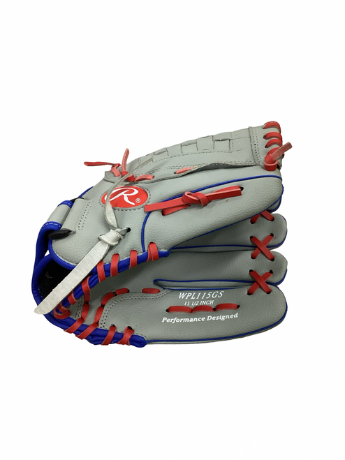 Vist Large View of Product Image Which is Used Rawlings PLAYERS SERIES BB/SB Glove RH Throw Grey 11 1/2"