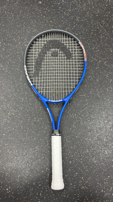 Vist Large View of Product Image Which is Used Head TI CONQUEST Adult Tennis Racquet Royal Blue 4 1/2"