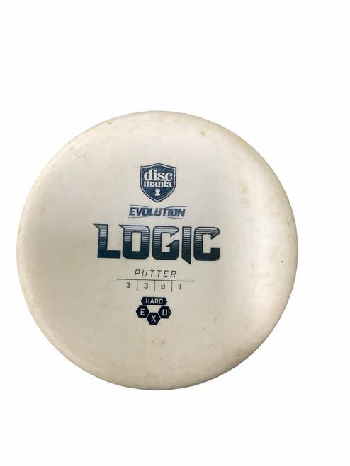 Vist Large View of Product Image Which is Used Discmania LOGIC Disc Golf Putter White