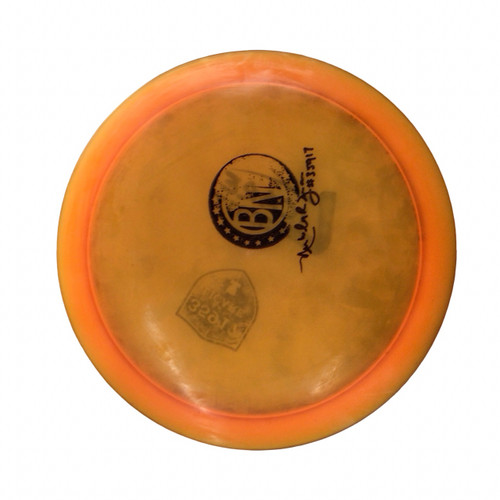 Vist Large View of Product Image Which is Used Discraft MANTIS Disc Golf Driver Orange