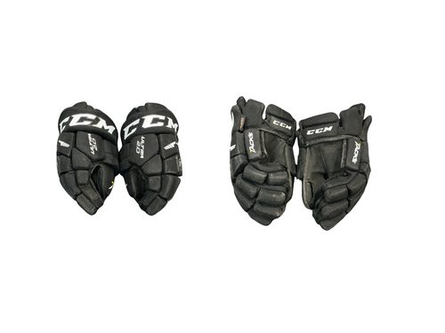 Vist Large View of Product Image Which is Used CCM ULTRA 2.0 Youth Gloves Black 9"