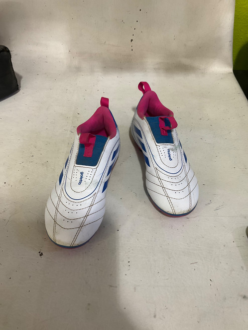 Vist Large View of Product Image Which is Used Adidas Soccer Cleats White Youth 11.0