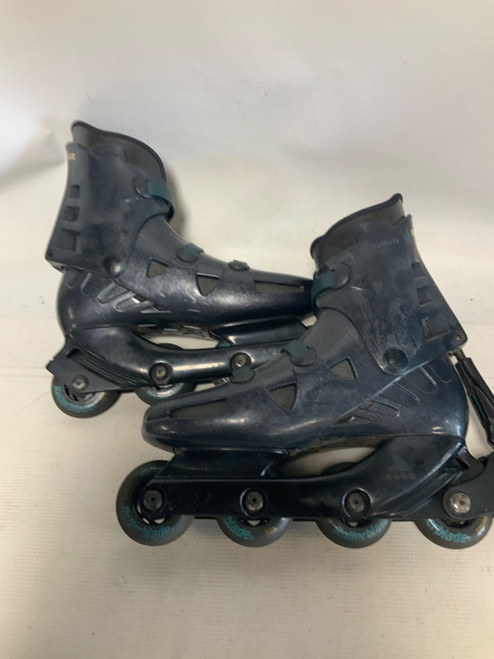Vist Large View of Product Image Which is Used Rollerblade BRAVOBLADE GLX Senior Rec Fitness Skates Black Senior 9