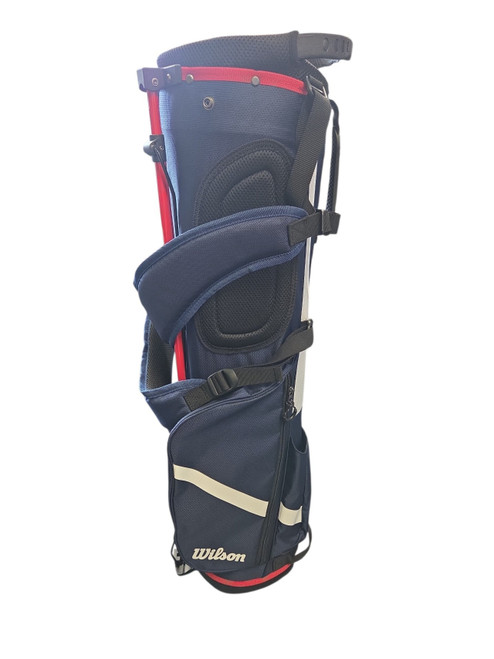 Vist Large View of Product Image Which is New WILSON QS STAND BAG BK/WH