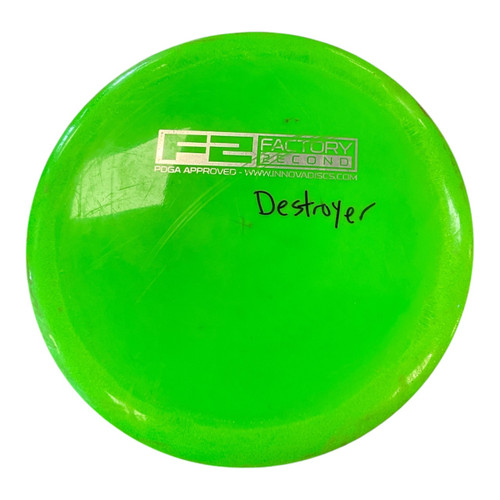 Vist Large View of Product Image Which is Used Innova DESTROYER Disc Golf Driver Green 168g