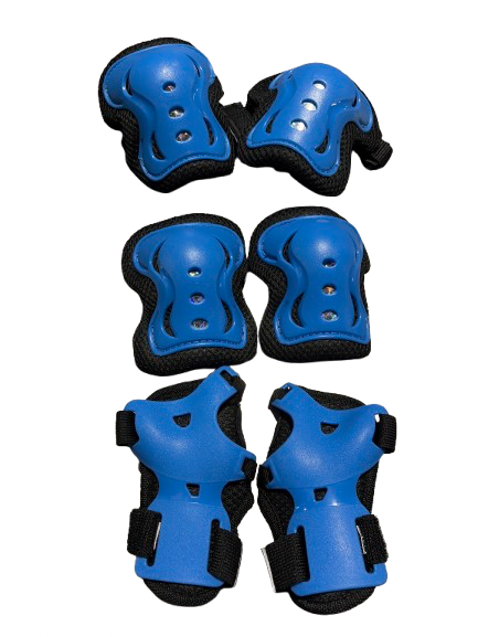Vist Large View of Product Image Which is Used BOSONER PROTECTIVE SET - YOUTH SM Inline Protective Set Royal Blue And Black SM
