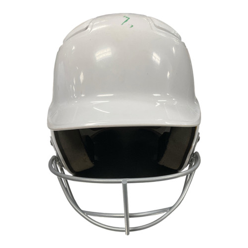 Vist Large View of Product Image Which is Used Easton ALPHA Batting Helmet w/Mask White One Size