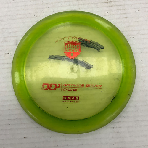 Vist Large View of Product Image Which is Used Discmania CLINE DD3 Disc Golf Driver Yellow 172g
