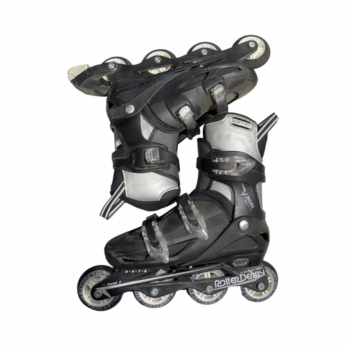 Vist Large View of Product Image Which is Used RollerDerby V-TECH 500 Senior Roller Quad Skates Black Adjustable