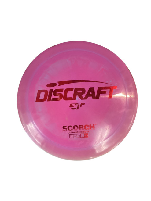 Vist Large View of Product Image Which is Used Discraft ESP SCORCH Disc Golf Driver Pink 176g