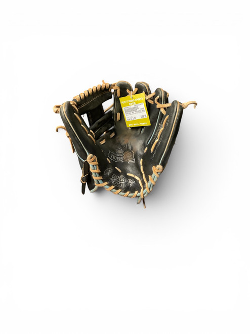 Vist Large View of Product Image Which is Used Rawlings RAWLINGS PRO PREFERRED PROS934-2BW RHT BB/SB Glove RH Throw Black 11 1/2"