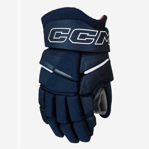 Vist Large View of Product Image Which is New CCM 9" NAVY/WHITE NEXT GLOVES