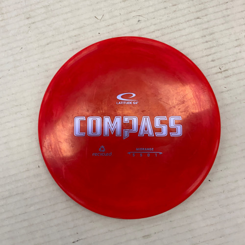 Vist Large View of Product Image Which is Used Latitude 64 CYCLE COMPASS Disc Golf Mid Range Red 177g