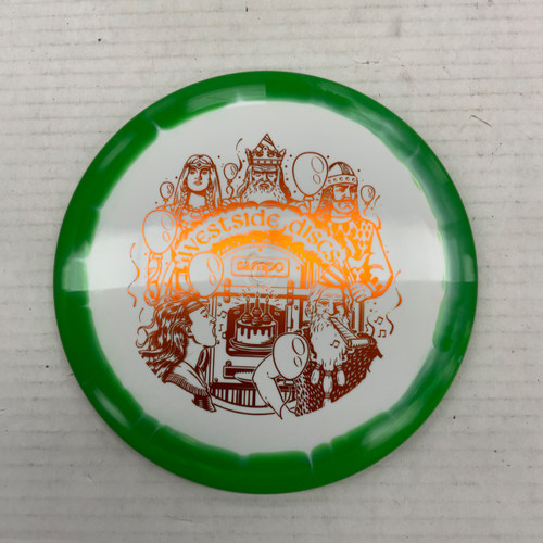 Vist Large View of Product Image Which is Used Westside TOURNAMENT SAMPO Disc Golf Driver Green 173g