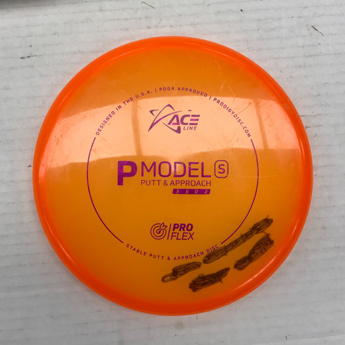 Vist Large View of Product Image Which is Used ACE LINE PRO FLEX P-MODEL S Disc Golf Putter Orange 174g