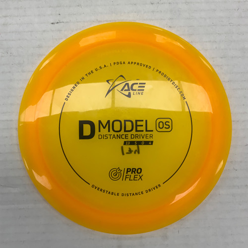 Vist Large View of Product Image Which is Used ACE LINE PRO FLEX D MODEL OS Disc Golf Driver Orange 174g