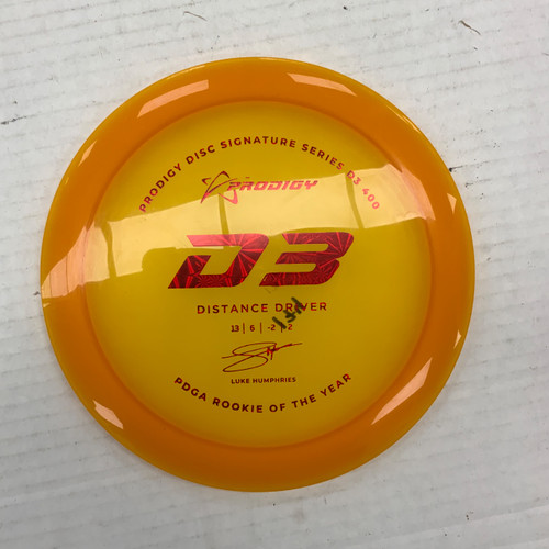 Vist Large View of Product Image Which is Used Prodigy 400 D-3 Disc Golf Driver Orange 174g
