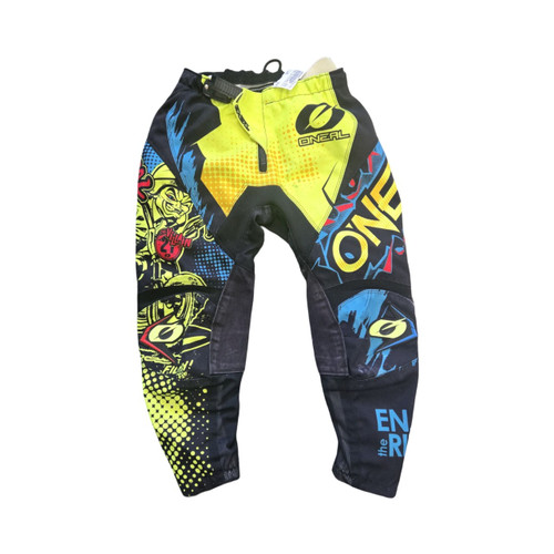 Vist Large View of Product Image Which is Used ONEAL YTH MOTO PANTS SZ 8/10 Youth Bottom Black MD