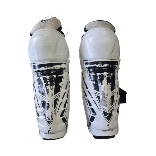 Vist Large View of Product Image Which is Used CCM LTP 10IN SG Junior Shin Guards White 10"