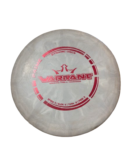 Vist Large View of Product Image Which is Used Dynamic Discs PRIME WARRANT Disc Golf Mid Range Grey